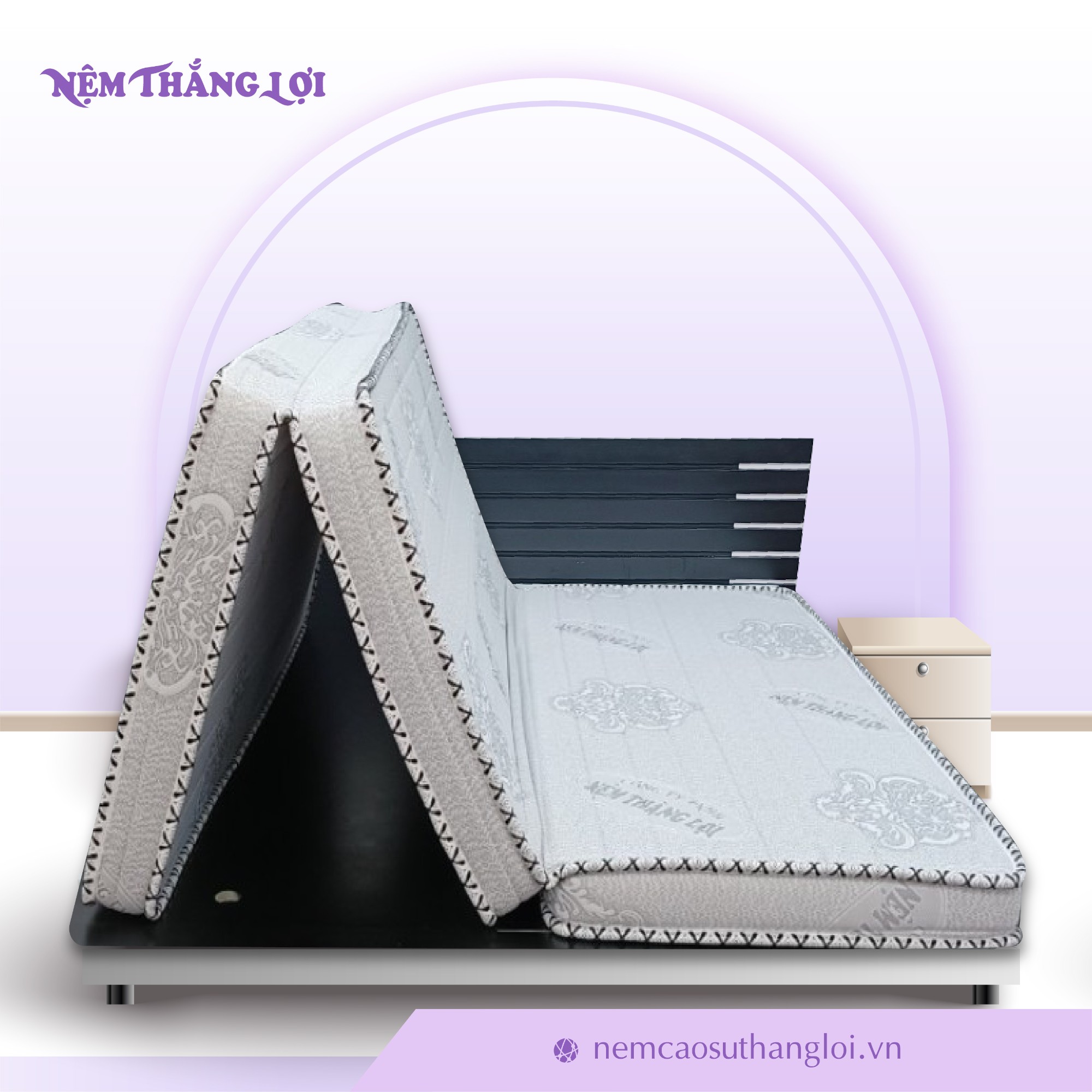 NỆM MEMORY FOAM THẮNG LỢI GẤP 3