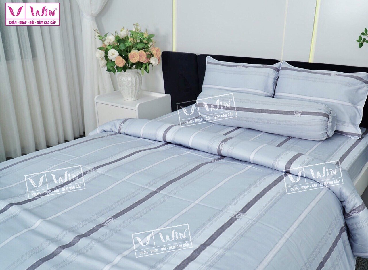 Bộ chăn ga Tencel cao cấp Thắng Lợi MS826