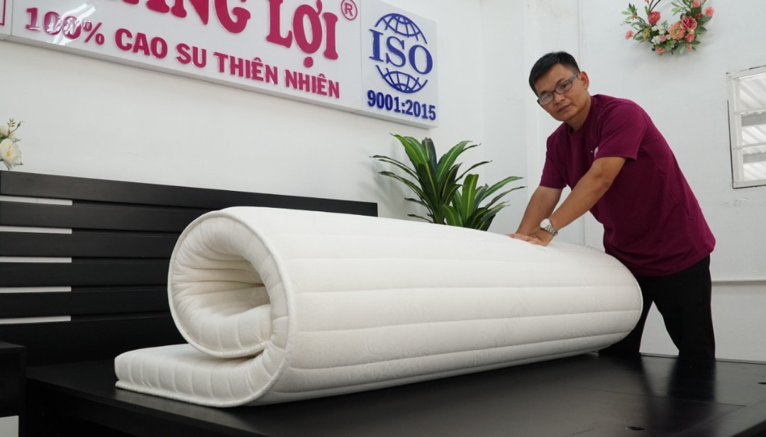 Nệm memory foam thắng lợi gấp 3